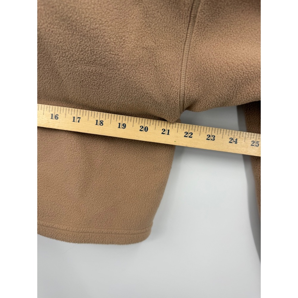 Cropped Fleece Hoodie in Camel - Picture 9 of 9